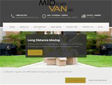 Tablet Screenshot of midatlanticvanlines.com